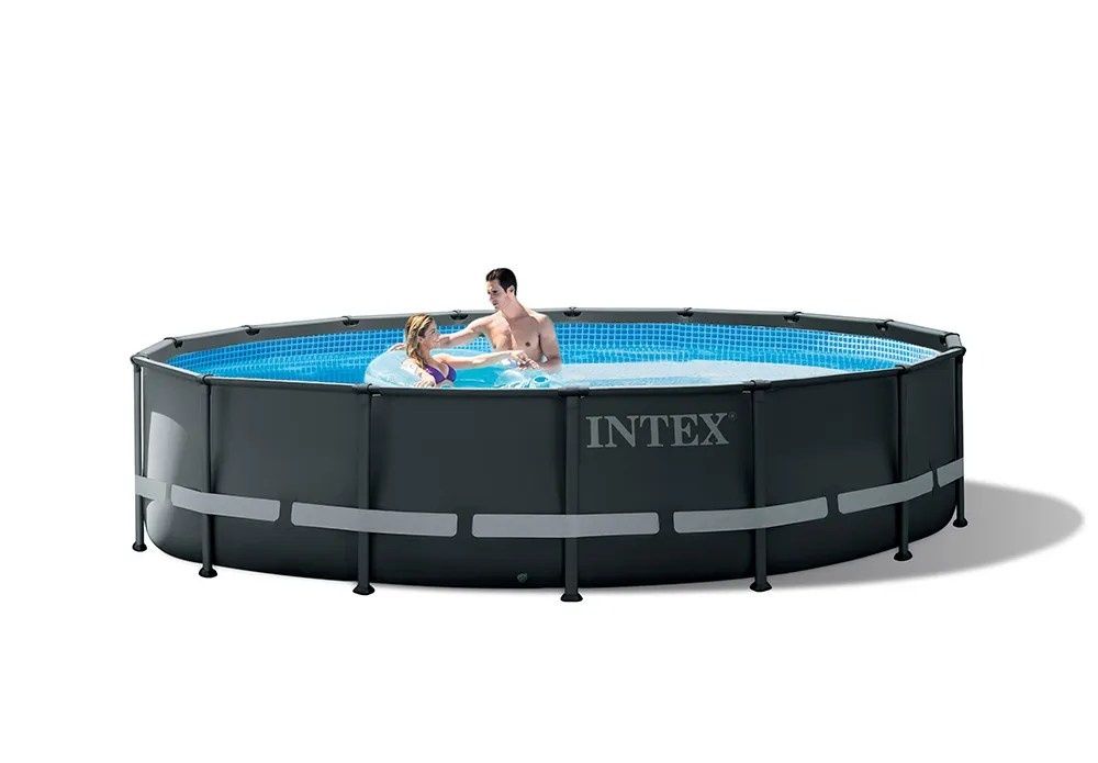 Басейн Ultra XTR Intex, Кръгъл, Ф488 x 122 см, пясъчна помпа, PVC, тюр