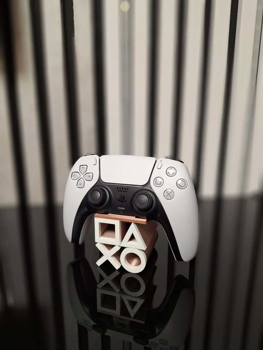 Suport controller PlayStation – stand gaming (cupru+alb)