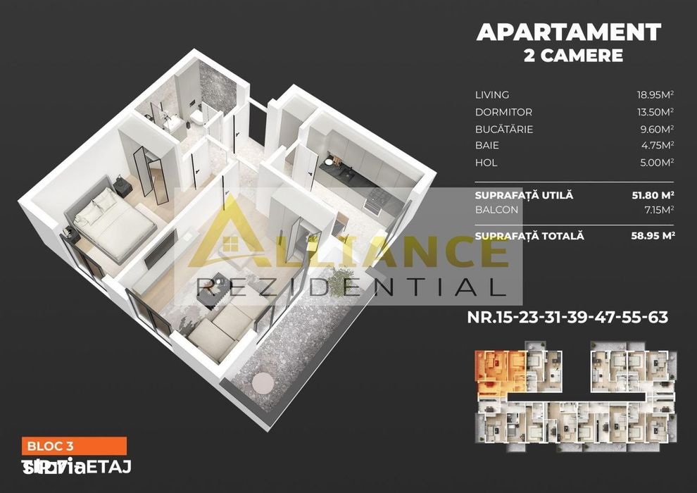 Apartament 2 camere Premium âExact lângă Metrou Berceni  Str. Biruin