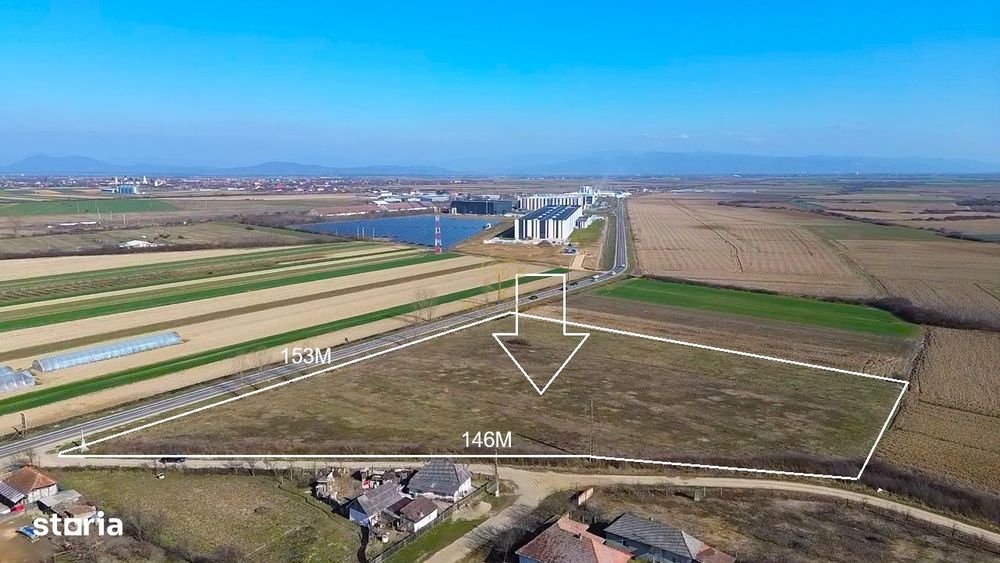 Teren 14 300 Mp Cu Front 153 M La Dn ,Langa Uac Mediesu Aurit