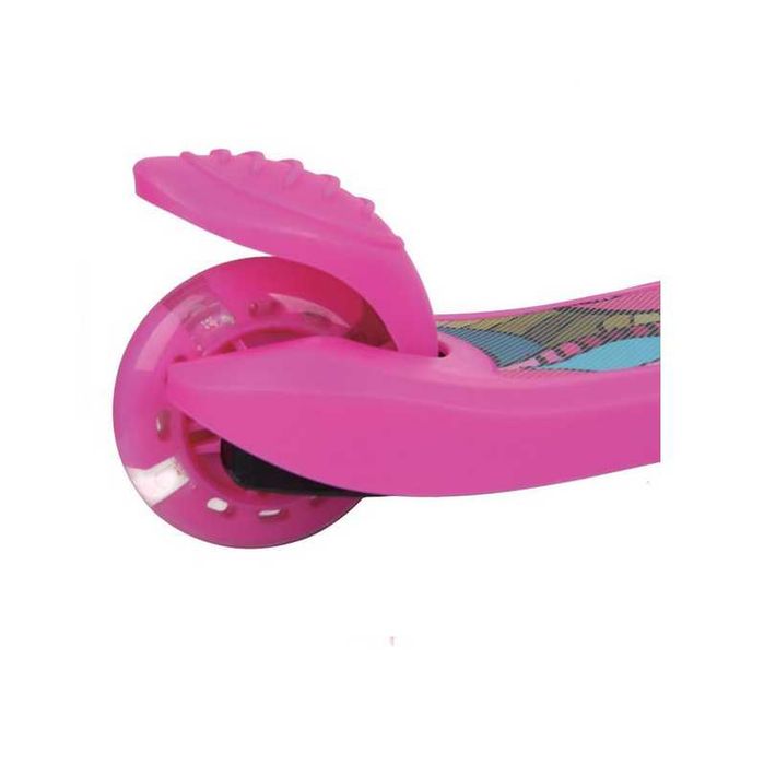 Тротинетка Mercado Trade, За деца, До 50кг., LED колела, Син, Розов