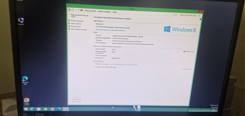 PC Desktop+ Monitor AOC 22"+Tasratură