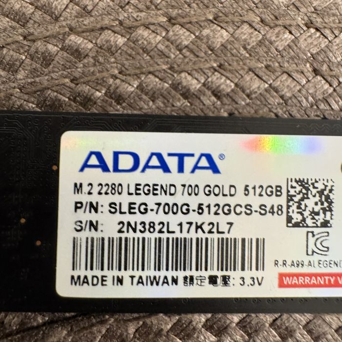 SSD 512GB AData Legend 700 Intel 670p NVMe m2