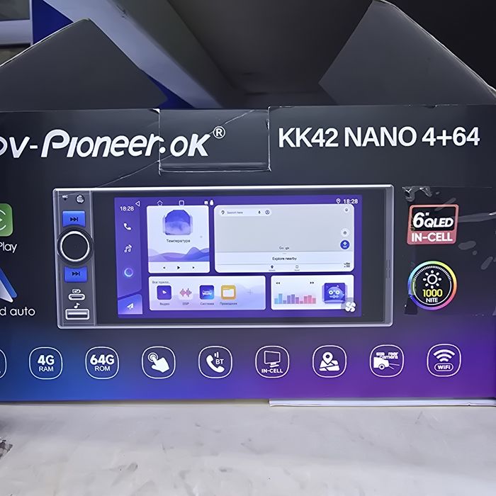 1 дин андроид магнитола для авто машину машины автомобиля на любой