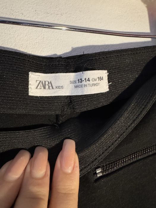 Pantaloni-colanti, negrii, Zara, 13/14 ani