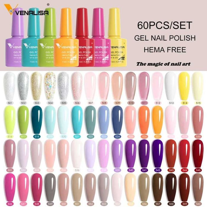 Venalisa VIP3 Нови 60 цвята гел лак серия ВИП 3