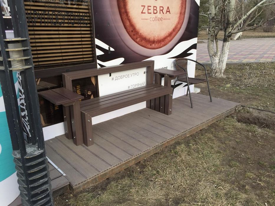 Скамейки, лавочки из ДПК