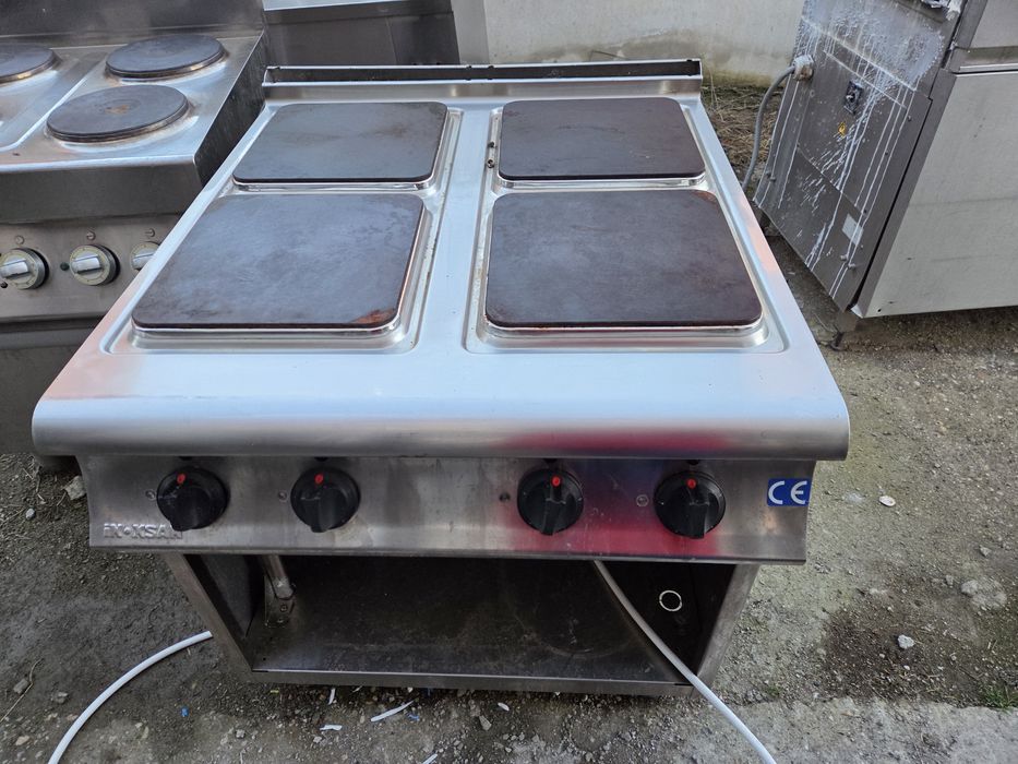Aragaz inox 4-6 ochiuri, cu banc de.inox
