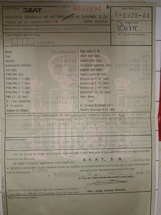 Vând Volkswagen golf 1