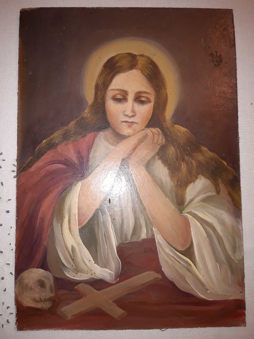 Tablouri vechi pictate pe lemn