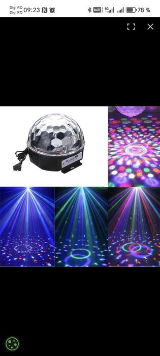 Glob lumini disco