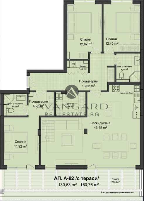 Продава се Четиристаен апартамент в Пловдив, Кършияка - 189 кв.м за 965 €/кв.м - Снимка #2