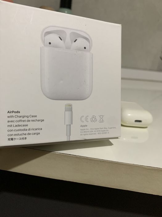 Наушники Apple Airpods 2 оригинал рабочие полностью