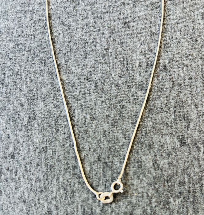 Lant aur alb 18 K/ 750, fara pandantiv