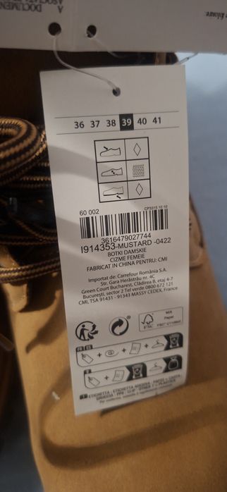 Ghete TEX noi unisex 39