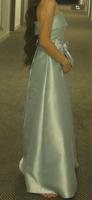 Голубое платье на выпускной