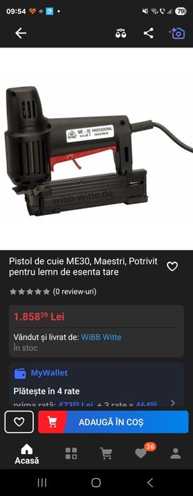 Pistol de cuie Maestri model 30