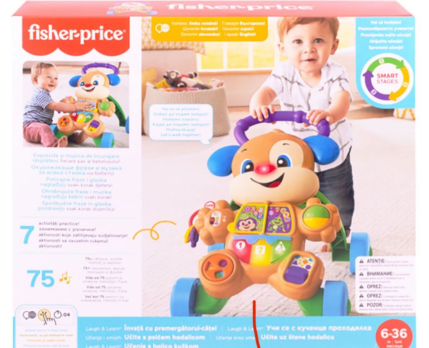 Проходилка за бебе Fisher Price LAUGH & LEARN