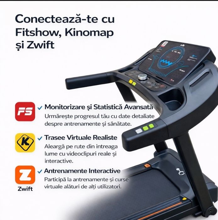 Bandă alergare cu ÎNCLINARE AUTOMATĂ ! nouă , GARANTIIE