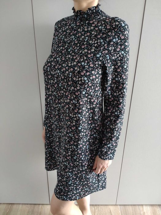 Haine - Rochie cu buline, Rochie imprimeu floral