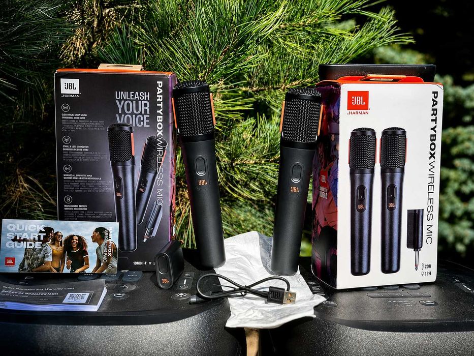 Wireless microfon JBL Partybox Wireless Microphone cu două microfoanele pentru Karaoke (CLONA)