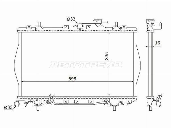 Радиатор Hyundai Accent