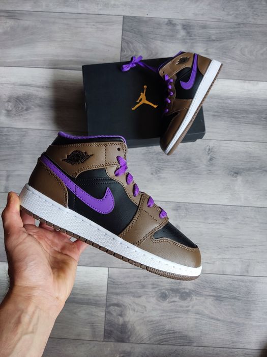 Air Jordan 1 Mid Purple Mocha