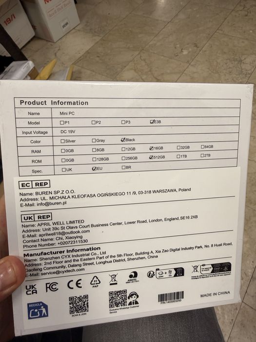 Mini pc nipogi pinova series E3B Ryzen 7 7730U 16gb 512gb nou sigilat