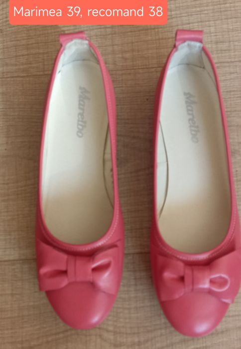 Balerini Marelbo din piele mărimea 39, recomand 38