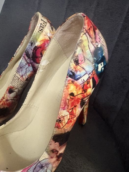 Дамски обувки на ток 37 н