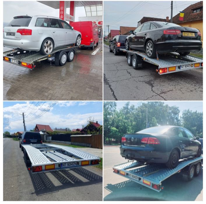 Tractari auto intern Platforma auto Transport utilaje mici dimensiuni