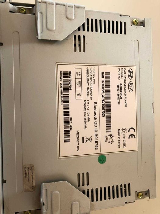 Navigatie Radio CD Player Hyundai IX35 cod 96560-2Y600TJN/LAN3100EHLM