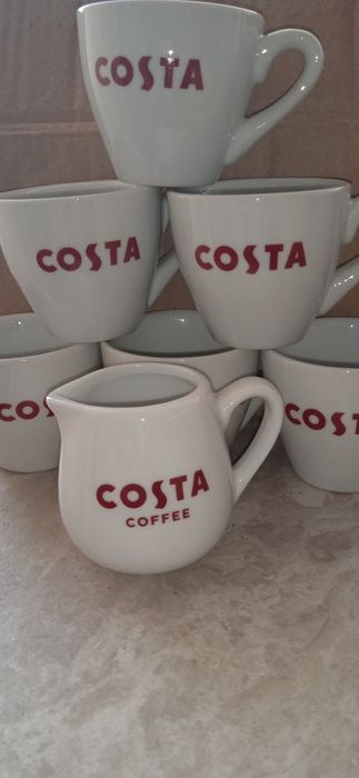 Комплект чаши за кафе еспресо Costa + подарък