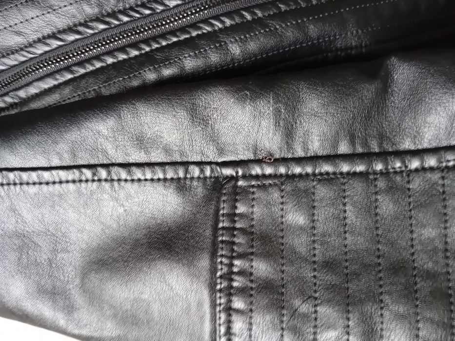 Мъжко кожено зимно яке с подплата, еко кожа