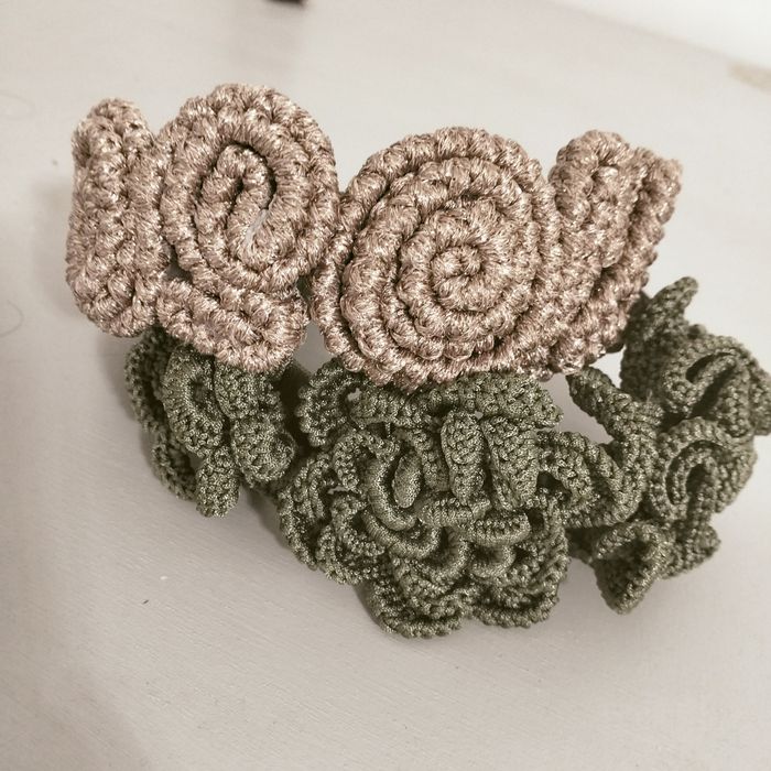 Ободок ирландское кружево