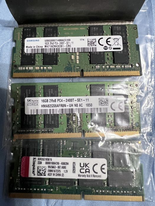 Placute memorie RAM laptop - diferite modele