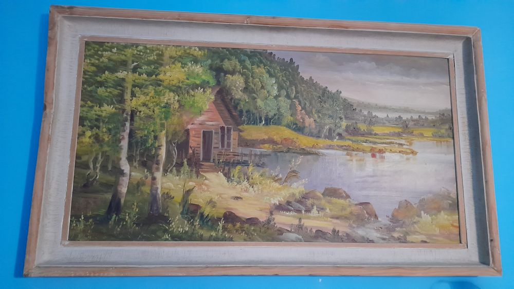 Картина с дървена рамка