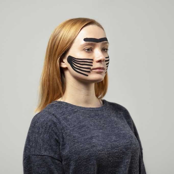 Эстетика лицо кинезио тейпы tape тейп kinesio лицевые