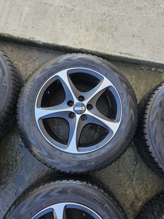 Jante 5 x 100 cu anvelope iarna 185 65 15