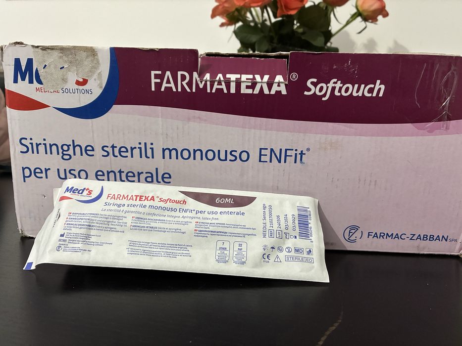 Seringa sterila ENFit 60 ml - Gastrostomă