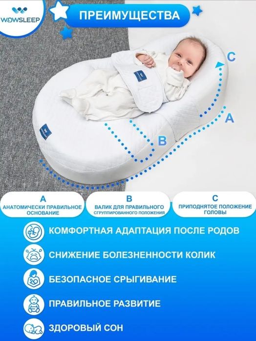 Кокон для новорождённых + одеяло