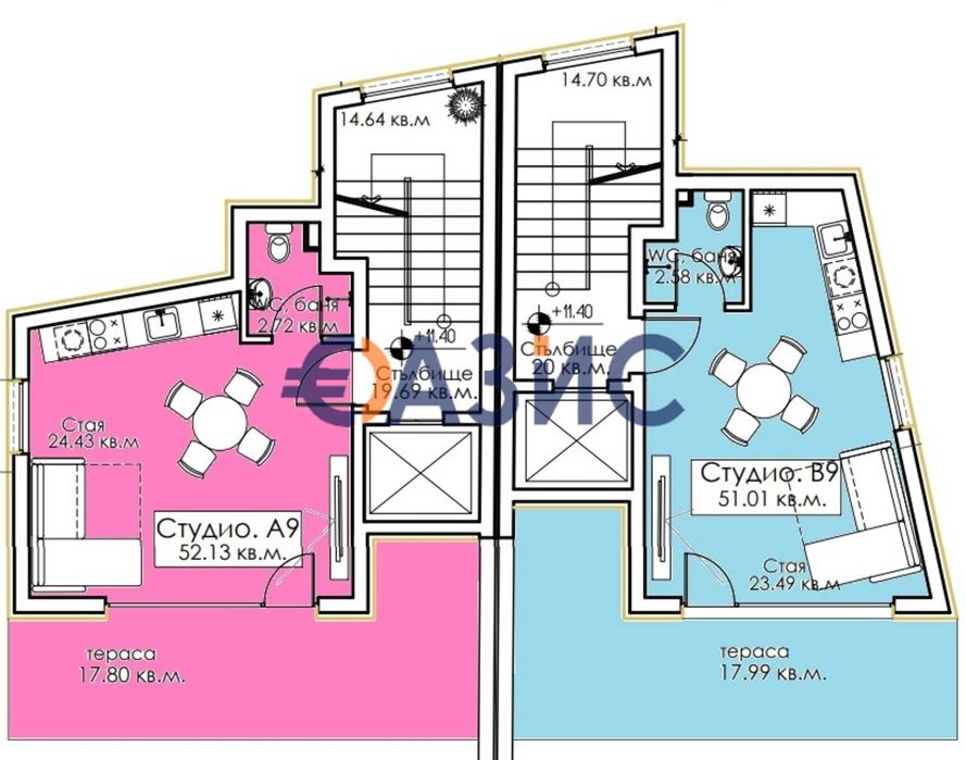 Продава се Едностаен апартамент в Созопол - 59 кв.м за 1432 €/кв.м - Снимка #11