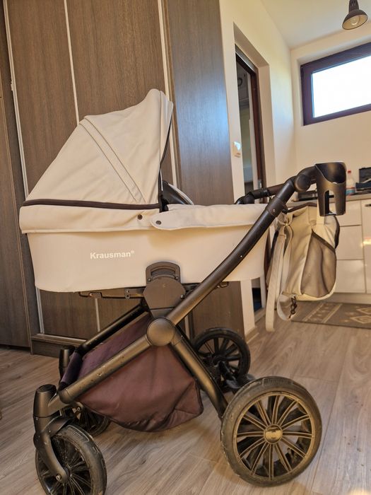 Cărucior Krausman 3 în 1 Rider Soft Light Grey