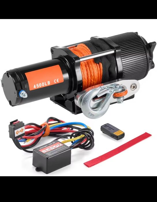 Troliu VEVOR 4500 lbs 2041 kg, sufa sintetica 12v FACTURA  GARANTIE