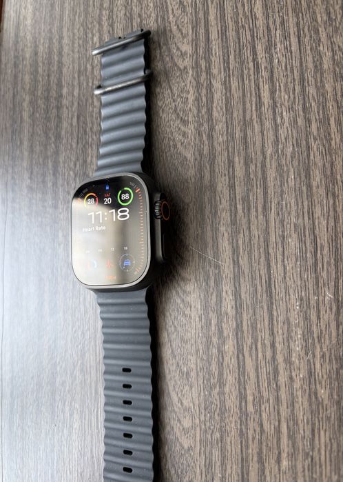 Apple Watch Ultra 2, GPS, Cellular, Carcasa Black Titanium 49mm, Black Ocean Band