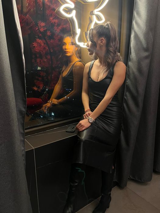 Кожена рокля Зара