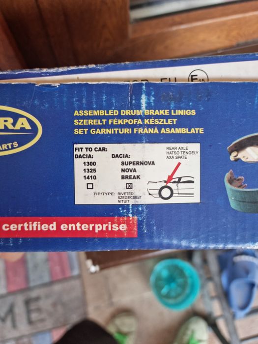 Saboti frana  dacia 1310