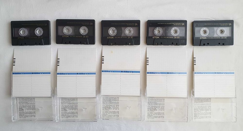 Аудио касети TDK SA90 и TDK SA60