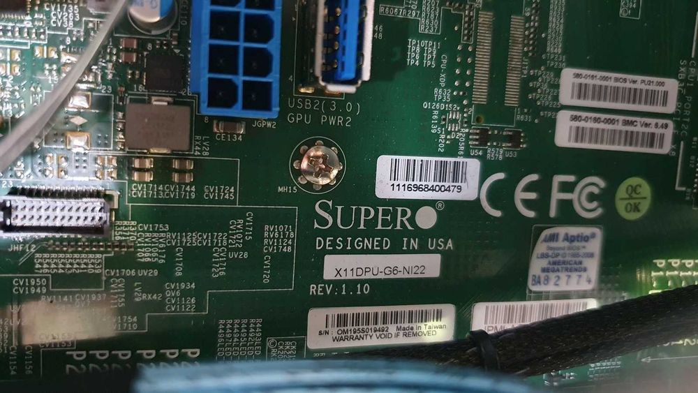 Сървър Supermicro 6029U 12LFF 2U X11DPU-G7 2*Gold 6138 32GB S3216L