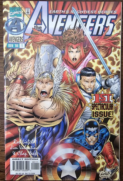Marvel Comics Avengers #1 Nov 1996 special Direct edition